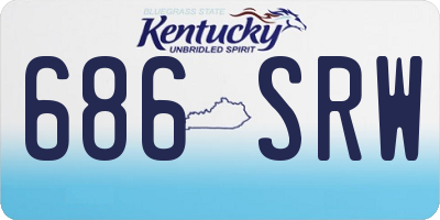 KY license plate 686SRW