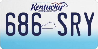 KY license plate 686SRY
