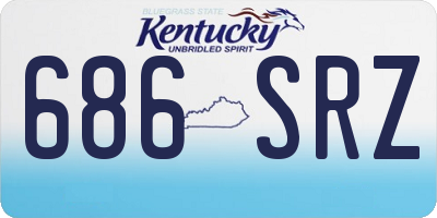 KY license plate 686SRZ