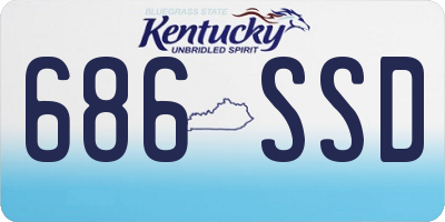 KY license plate 686SSD