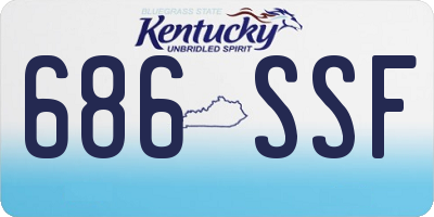 KY license plate 686SSF