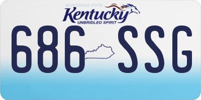 KY license plate 686SSG