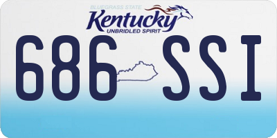 KY license plate 686SSI