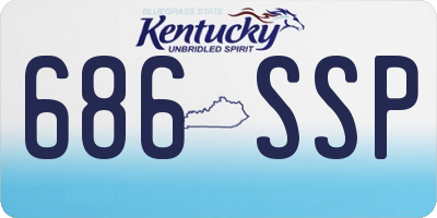 KY license plate 686SSP
