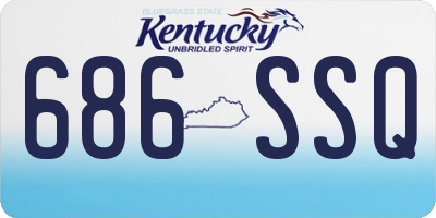 KY license plate 686SSQ