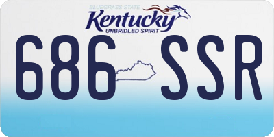 KY license plate 686SSR