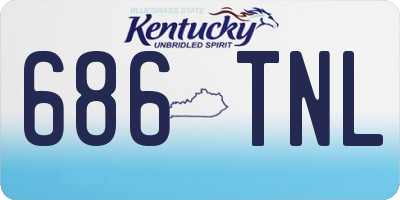 KY license plate 686TNL