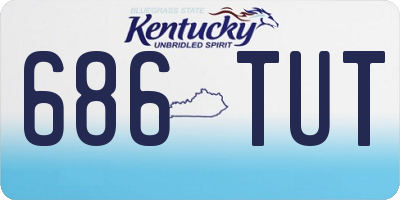 KY license plate 686TUT