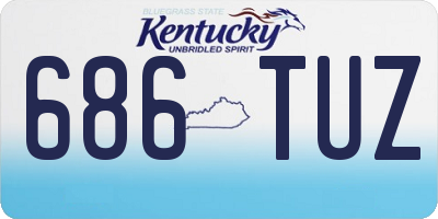 KY license plate 686TUZ