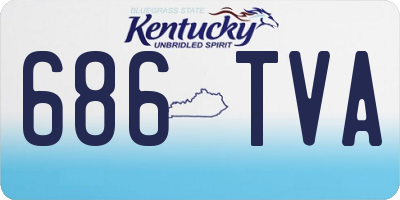 KY license plate 686TVA