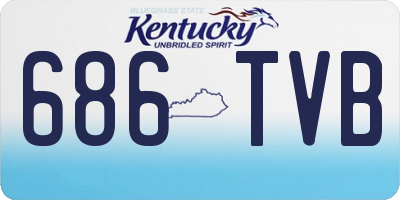 KY license plate 686TVB