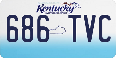 KY license plate 686TVC