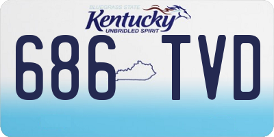 KY license plate 686TVD