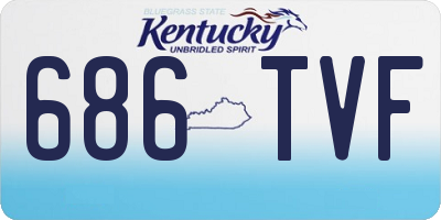 KY license plate 686TVF