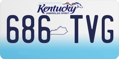 KY license plate 686TVG