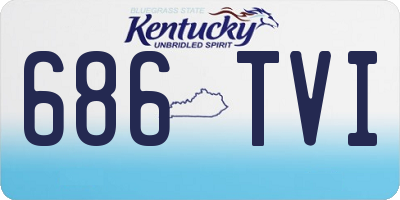 KY license plate 686TVI