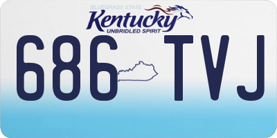 KY license plate 686TVJ