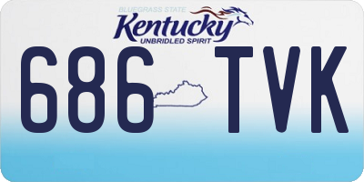 KY license plate 686TVK