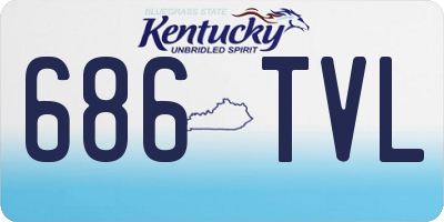 KY license plate 686TVL
