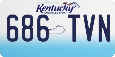 KY license plate 686TVN