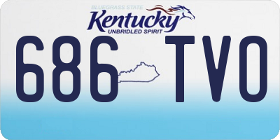 KY license plate 686TVO
