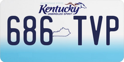KY license plate 686TVP