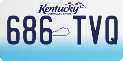 KY license plate 686TVQ