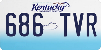 KY license plate 686TVR