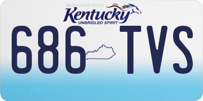 KY license plate 686TVS