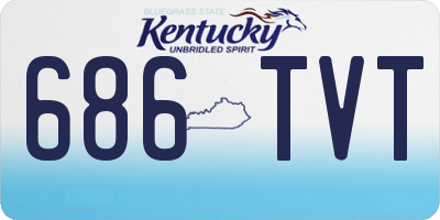 KY license plate 686TVT