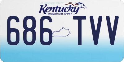 KY license plate 686TVV