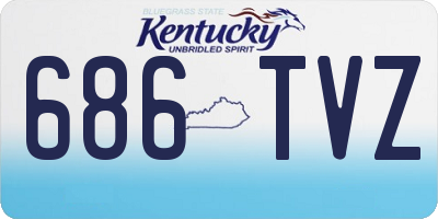 KY license plate 686TVZ