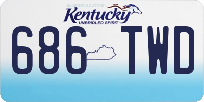 KY license plate 686TWD