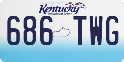 KY license plate 686TWG