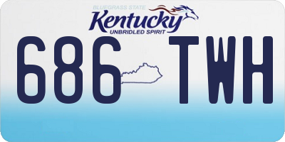 KY license plate 686TWH