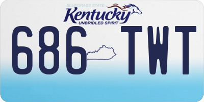 KY license plate 686TWT