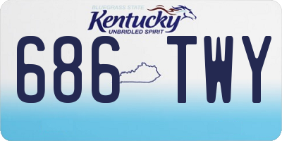 KY license plate 686TWY