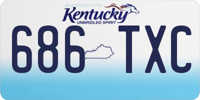 KY license plate 686TXC