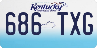 KY license plate 686TXG