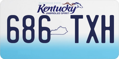 KY license plate 686TXH