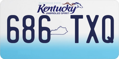 KY license plate 686TXQ