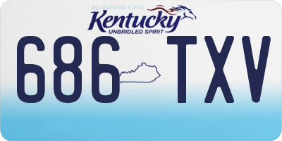 KY license plate 686TXV