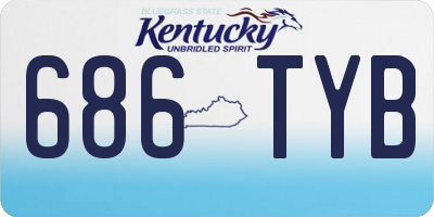 KY license plate 686TYB