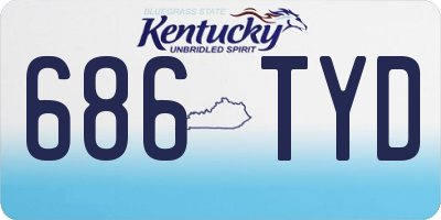 KY license plate 686TYD