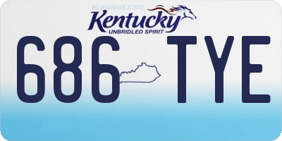 KY license plate 686TYE
