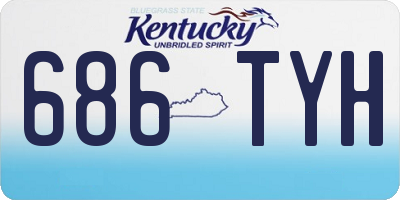KY license plate 686TYH