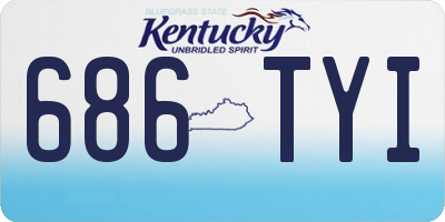 KY license plate 686TYI