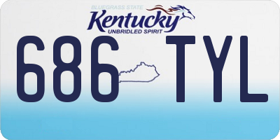 KY license plate 686TYL