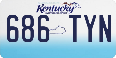 KY license plate 686TYN
