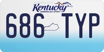 KY license plate 686TYP